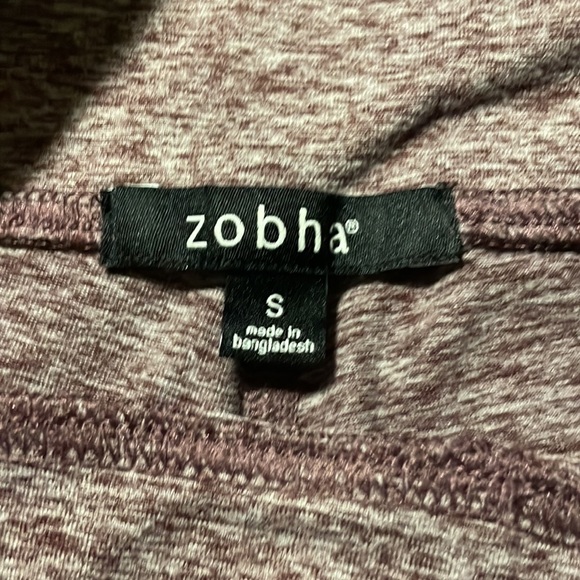 Zobha "Melange" Heather Fig Ankle Athletic Leggings size small. - Picture 2 of 6